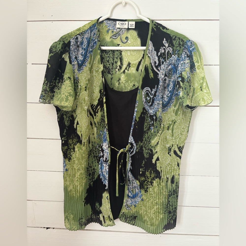 Cato Green and Black womens Shirt